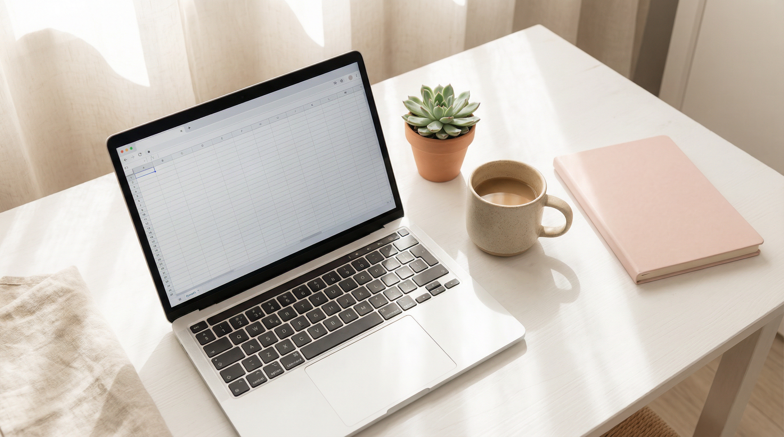 Ambiente de trabalho organizado e calmo